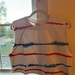 KOCH Striped Sleeveless Crop Top